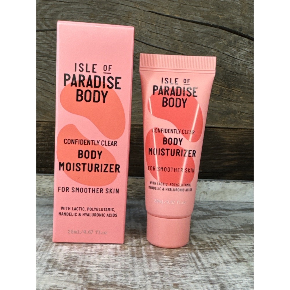 Isle of Paradise‎ Confidently Clear Body Moisturizer 0.67oz Travel NEW in Box